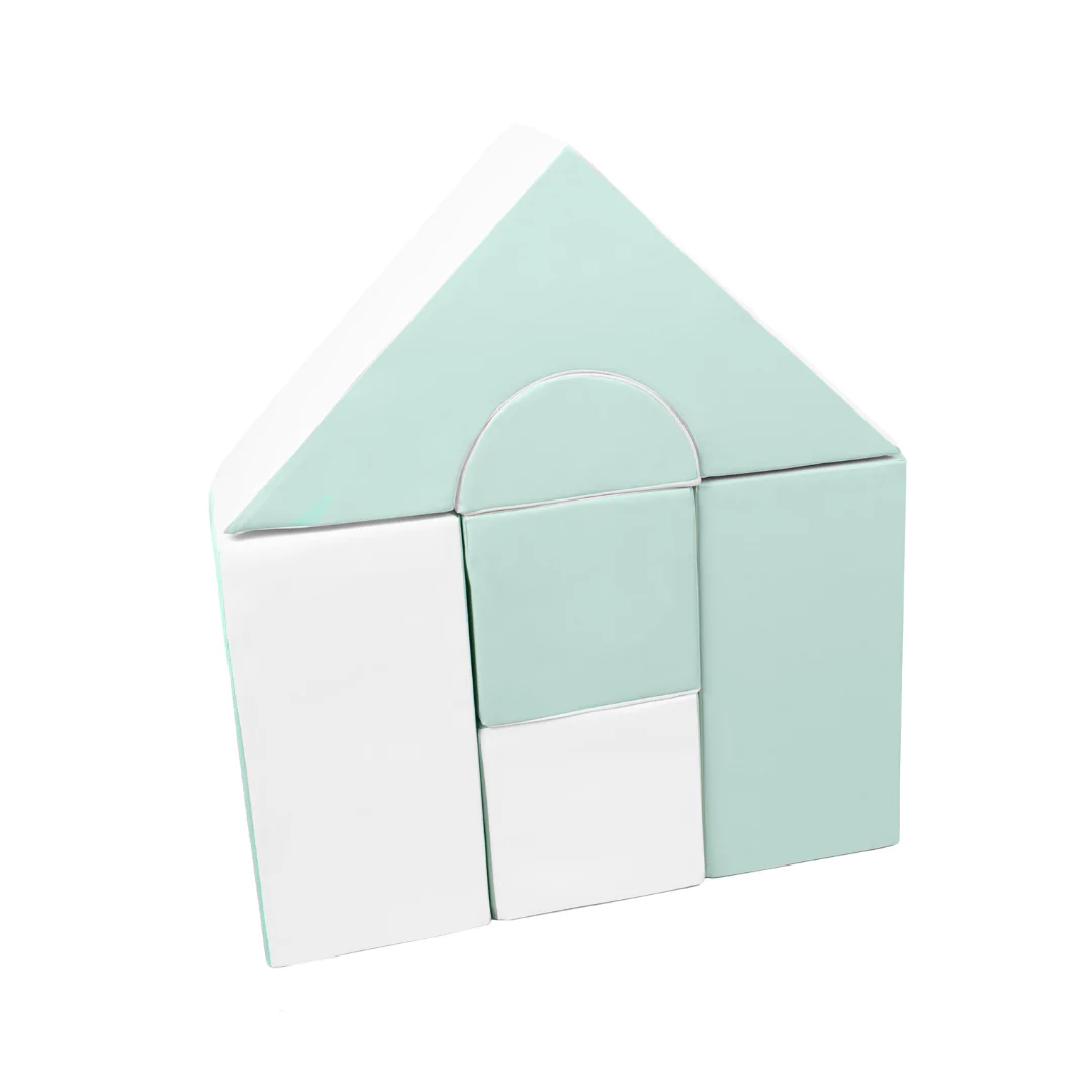 Midi Castle Block Sets - Mint & White - Image 2